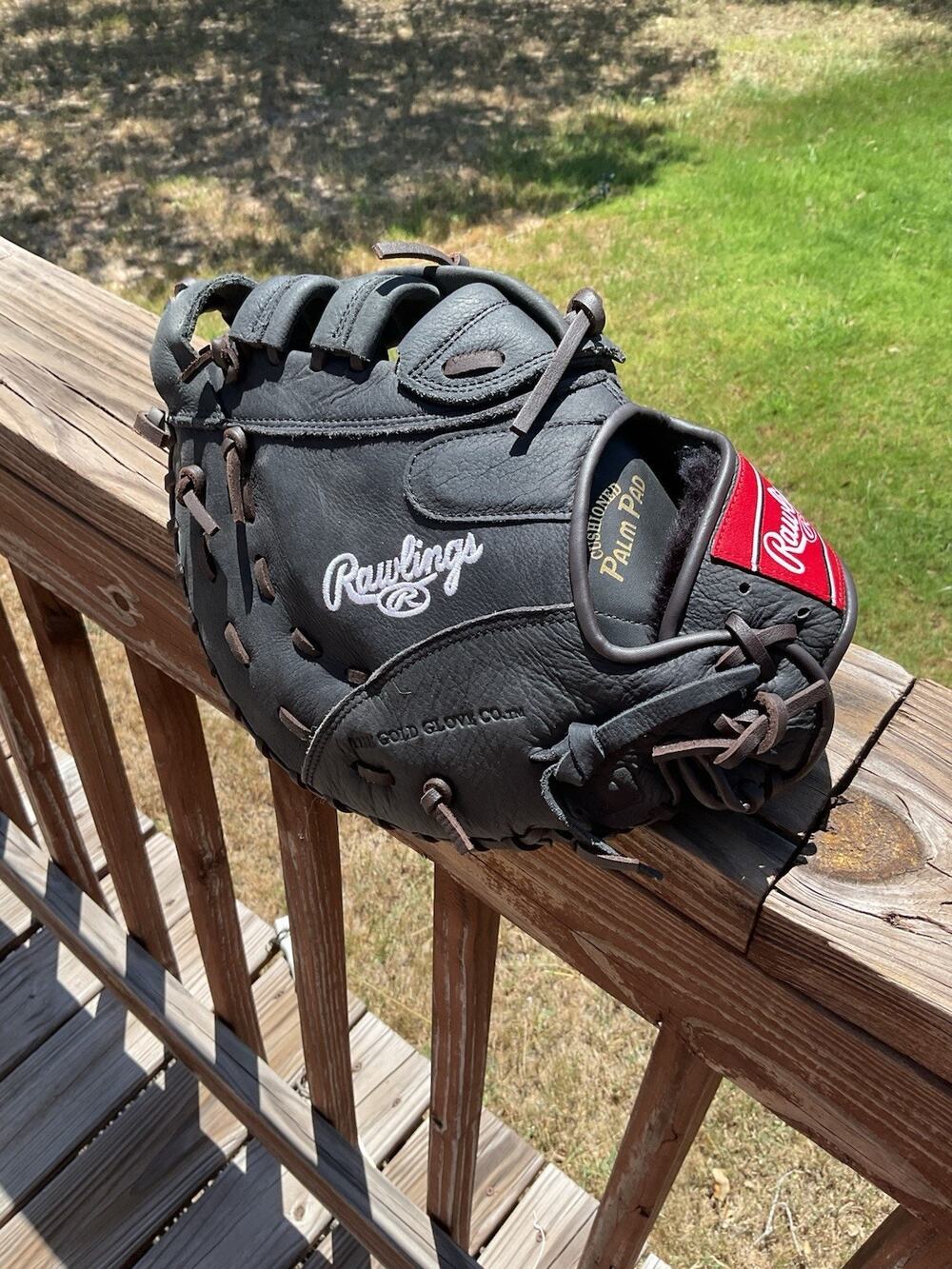 Rawlings Premium Series D125BWFB Black Baseball Glove Leather RH Throw 12.5"